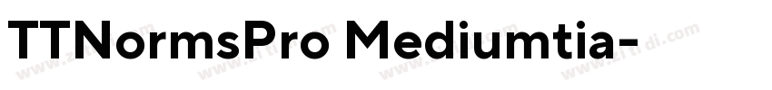 TTNormsPro Mediumtia字体转换